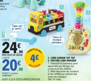 Lumi camion tap tap / Guitare lumi magique Vtech Baby