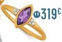Bague améthyste et diamants 0,03 ct Le Manège à Bijoux