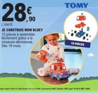 Tomy Toomies Je construis mon Bluey