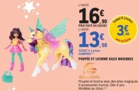 Poupée et licorne ailes magiques L'École des licornes