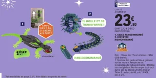 Gecko / Centipède radiocommandé Hexbots