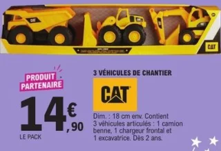 3 véhicules de chantier CAT