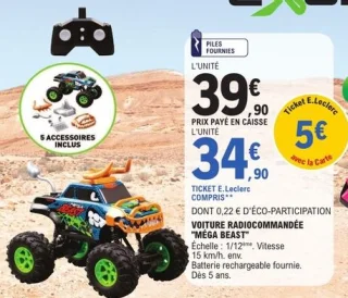 Voiture radiocommandée "Méga Beast" Exost