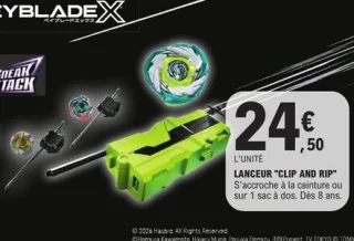 Lanceur "Clip and Rip" Beyblade X