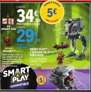 Jeu de construction Smart Play L'attaque du AT-ST sur Endor Lego