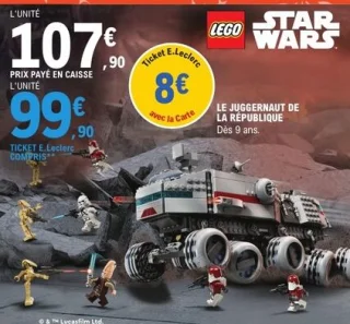Jeu de construction Le Juggernaut de la République Lego Star Wars