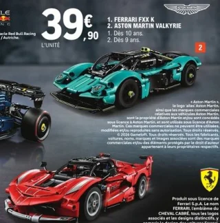 Ferrari FXX K / Aston Martin Valkyrie LEGO Technic
