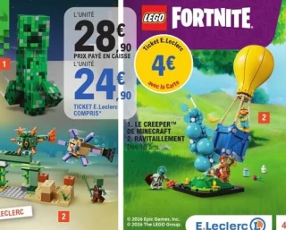Le Creeper de Minecraft / Ravitaillement LEGO Fortnite