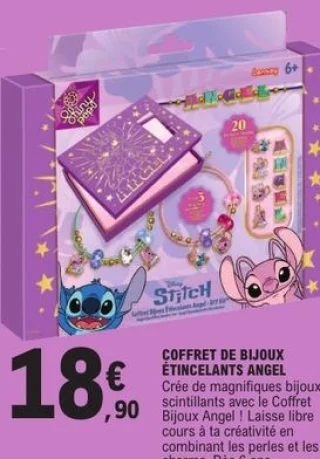 Coffret de bijoux étincelants Angel Stitch