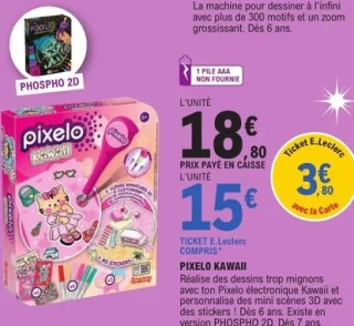 Pixelo Kawaii Coffret de dessin