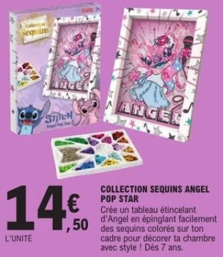 Coffret créatif Collection Sequins Angel Pop Star Stitch