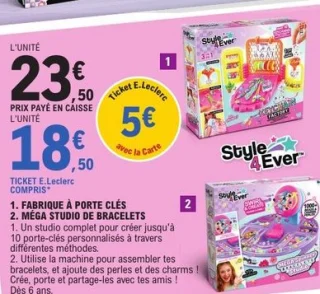 Fabrique à porte clés ou Méga studio de bracelets Style 4 Ever