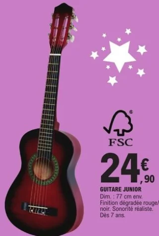 Guitare junior 77 cm