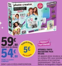 Appareil photo instantané pack deluxe Photo Creator