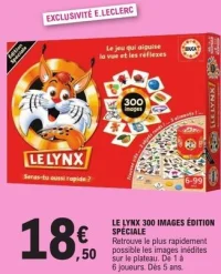 Jeu de société Le Lynx 300 images Édition Spéciale Educa