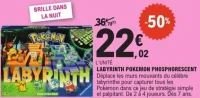 Jeu de société Labyrinth Pokémon Phosphorescent Ravensburger