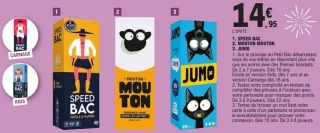 Jeu de cartes Speed Bac / Mouton Mouton / Jumo