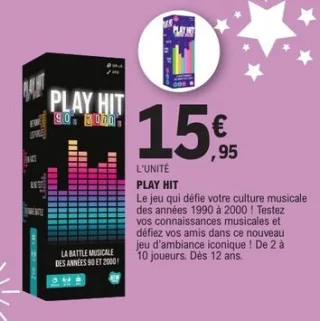 Jeu d'ambiance Play Hit