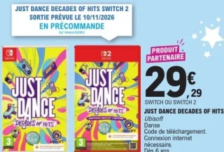 Jeu vidéo Just Dance Decades of Hits Nintendo Switch ou Switch 2