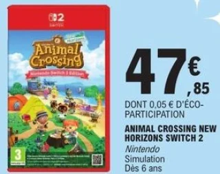 Jeu vidéo Animal Crossing New Horizons Nintendo Switch 2