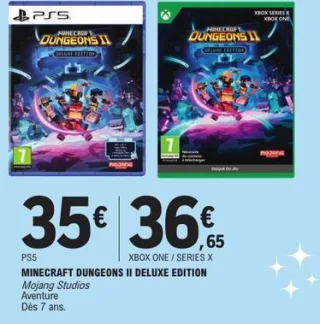 Jeu vidéo Minecraft Dungeons II Deluxe Edition PS5 ou Xbox