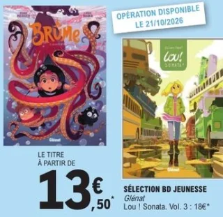 Sélection BD Jeunesse Glénat