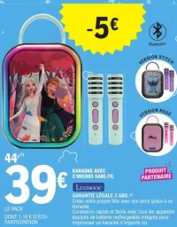 KARAOKE AVEC 2 MICROS SANS FIL Lexibook