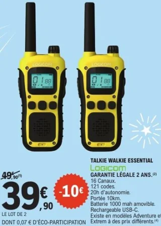 TALKIE WALKIE ESSENTIAL Logicom