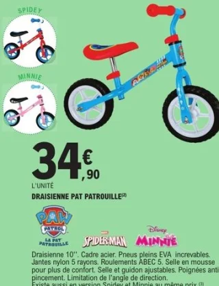 Draisienne Pat Patrouille Paw Patrol