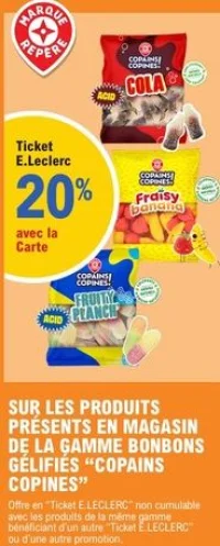 Gamme bonbons gélifiés Copains Copines