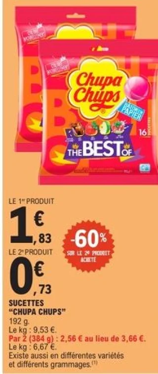 Sucettes Chupa Chups