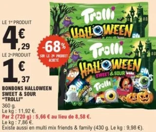 Bonbons Halloween Sweet & Sour Trolli
