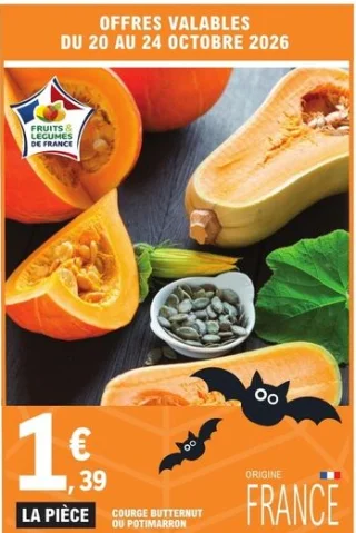 Courge butternut ou potimarron