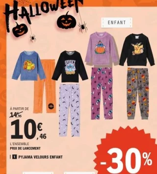 Pyjama velours enfant