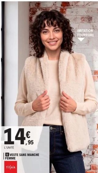 Veste sans manche femme Tissaïa