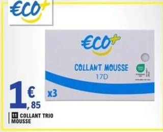 Collant trio mousse Eco+