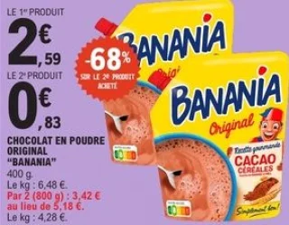 Chocolat en poudre original Banania