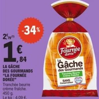 La gâche des gourmands La Fournée Dorée