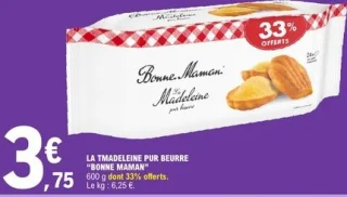 La Madeleine pur beurre Bonne Maman