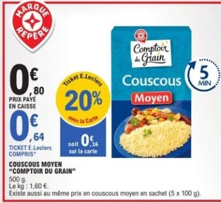 Couscous moyen Comptoir du Grain