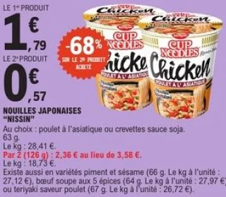 Nouilles japonaises "Nissin"