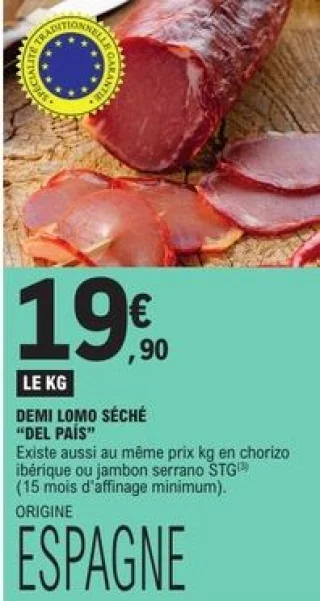 Demi lomo séché Del País