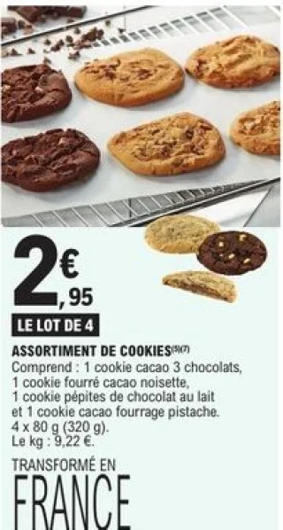 Assortiment de cookies