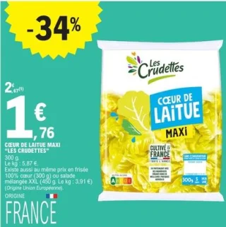 Cœur de laitue maxi Les Crudettes