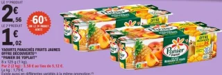 Yaourts panachés fruits jaunes offre découverte Panier de Yoplait