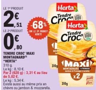 Tendre Croc' Maxi Montagnard Herta