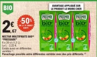 Nectar multifruits bio Pressade 6 x 20 cl
