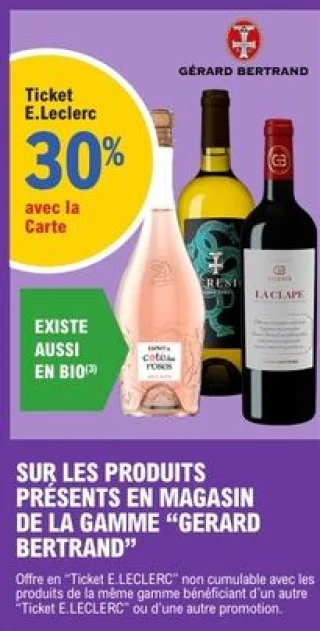 Vins de la gamme Gérard Bertrand