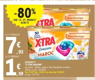 Lessive "X-TRA EVASION"