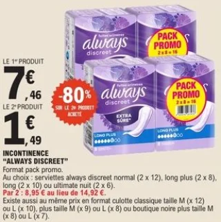 Incontinence Always Discreet